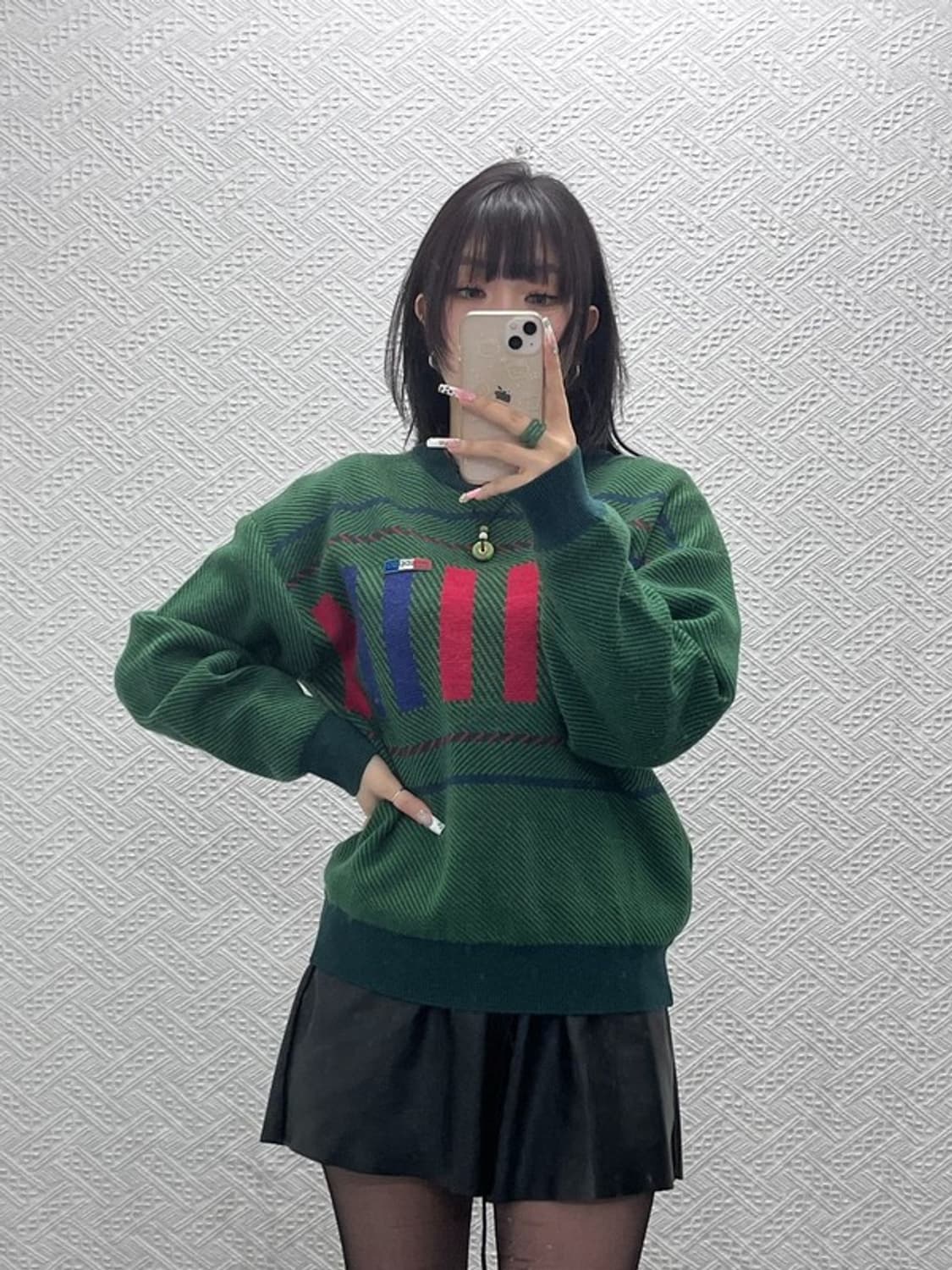 아디다스 희귀 레트로 90's 제우교역 울 니트 100 C11062 상품이미지1