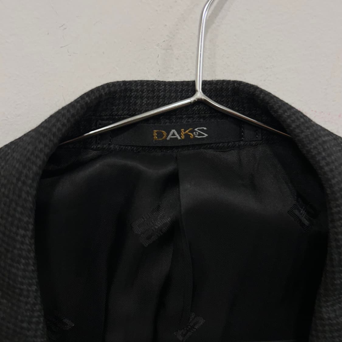 닥스 울 헤링본 깅엄체크 투버튼 정장 자켓 상품이미지3