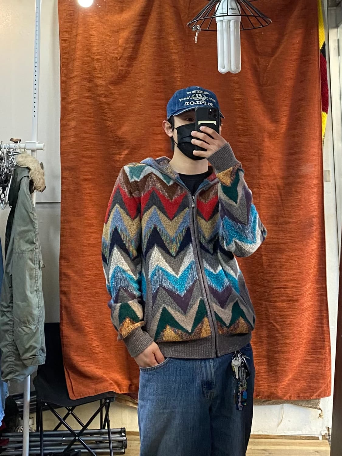 [52] CAPERDONU 에스닉 울 후드집업 상품이미지7