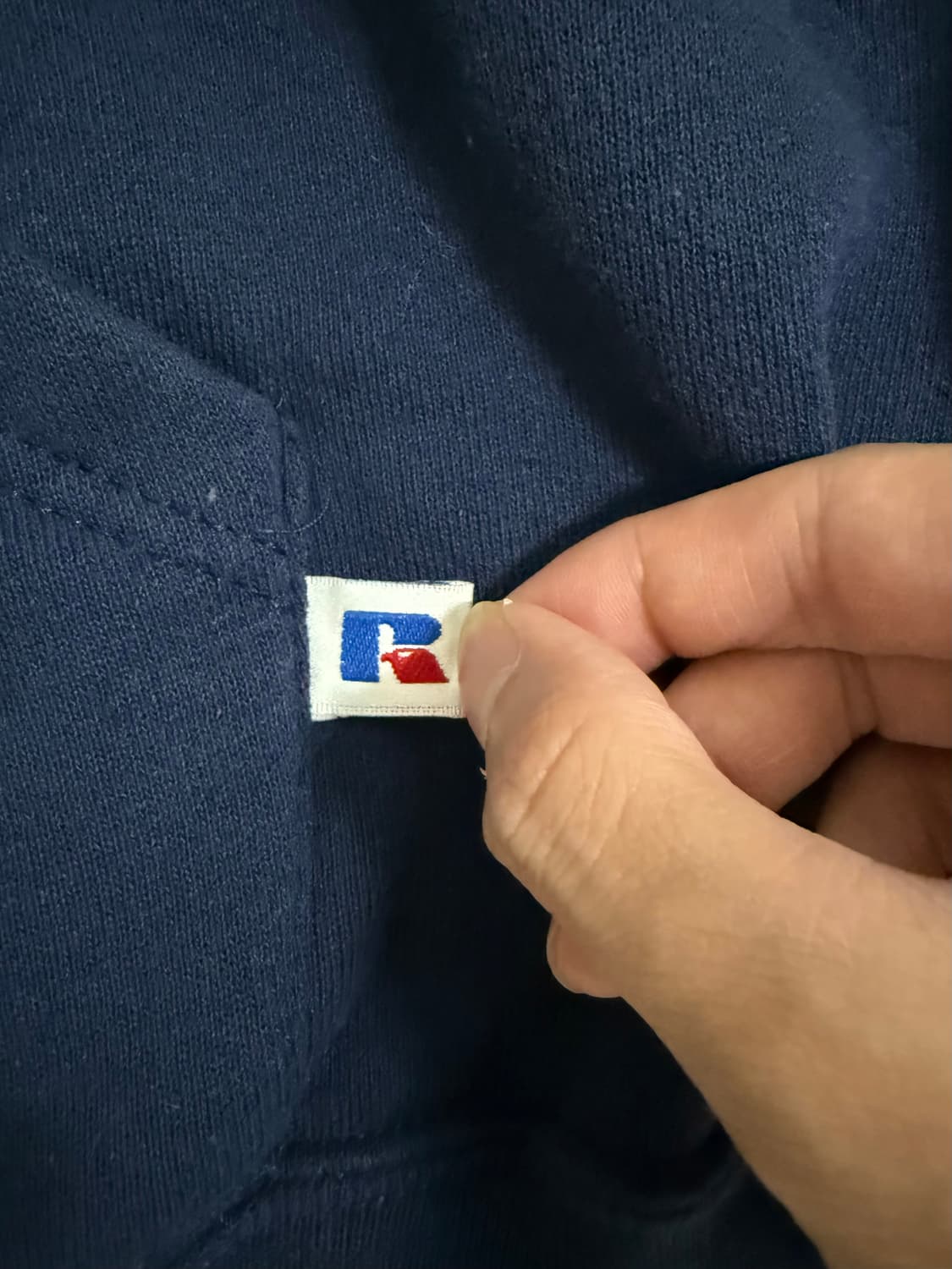 90s 러셀 후드집업 네이비 L 상품이미지6