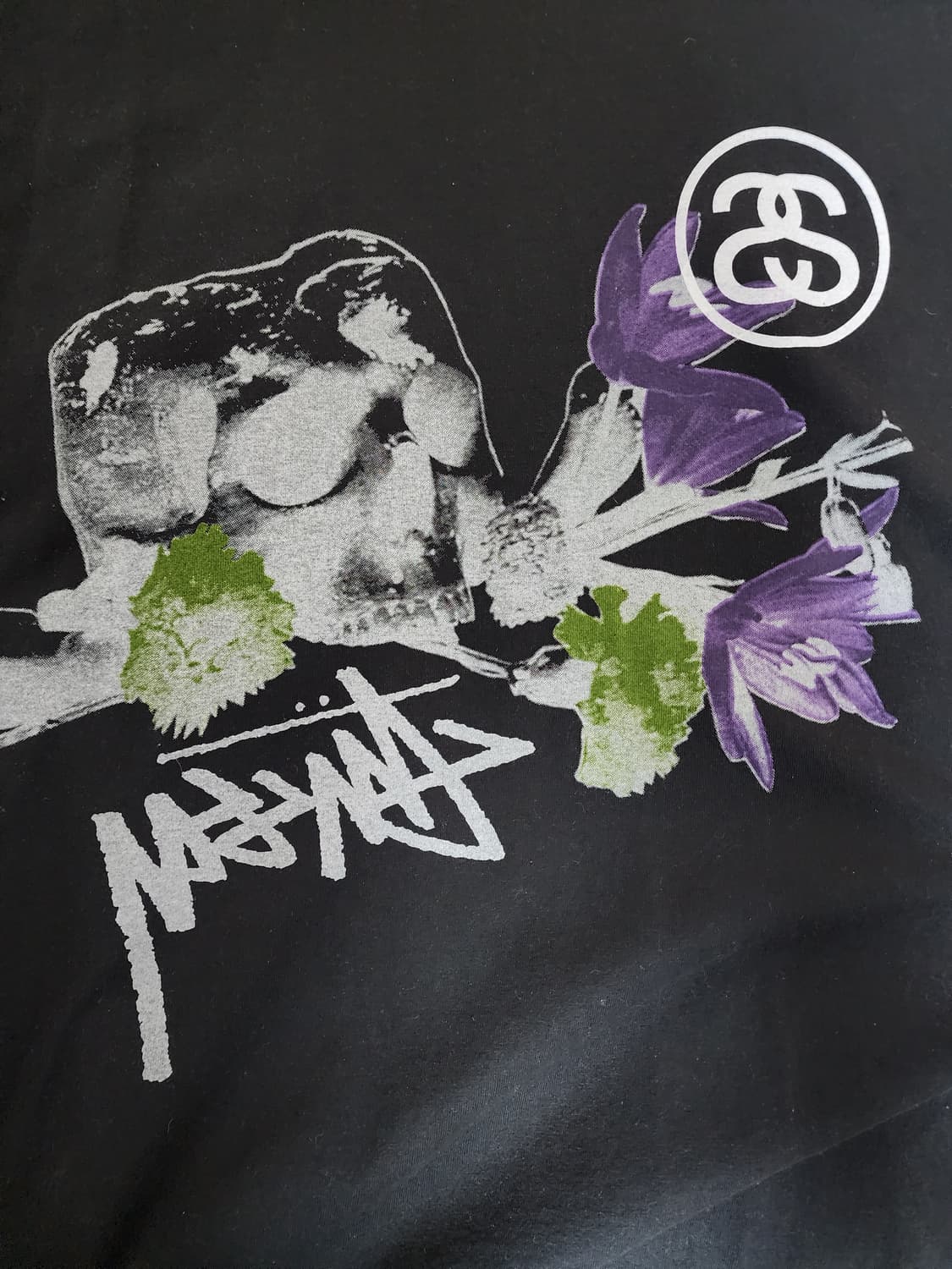 스투시 스트라이크 피그먼트 다이드 롱슬리브 티셔츠 블랙 상품이미지5