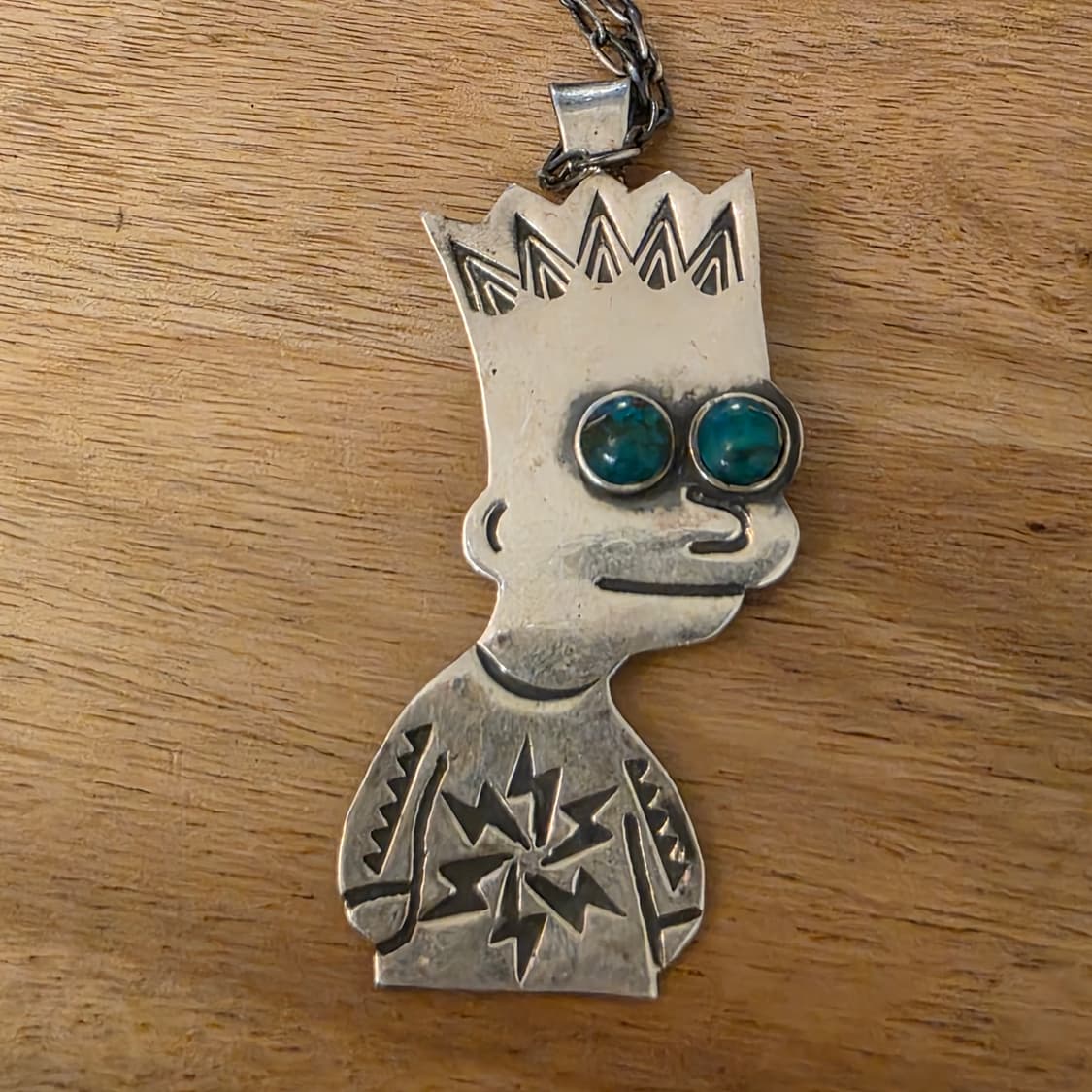 문카 Monqa 뉴티브 바트심슨 실버 목걸이 새상품 상품이미지1