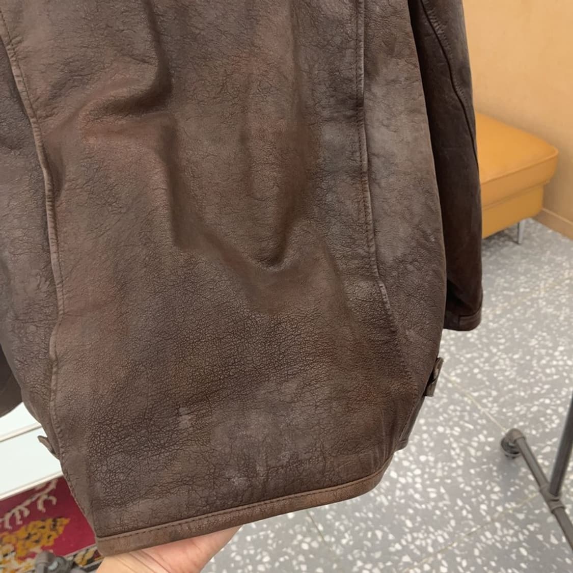 마리떼프랑소와저버 00s 빈티지 염소 가죽 자켓 105 C06279 상품이미지8