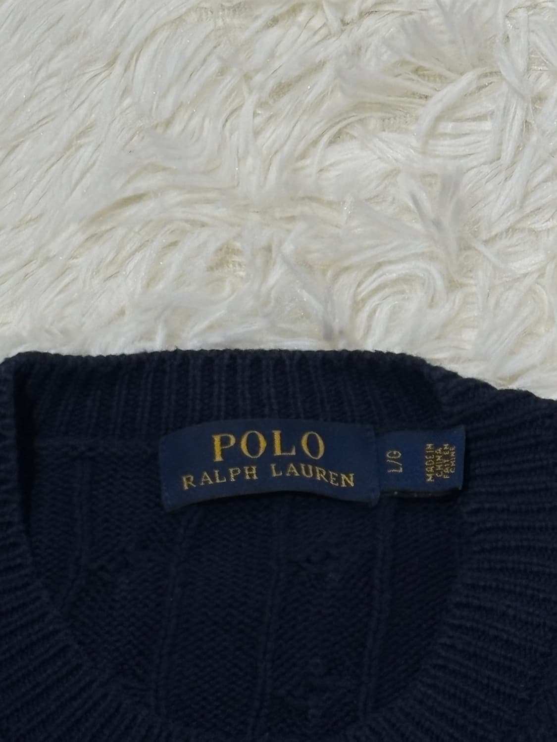 폴로랄프로렌 레드포니 네이비 케이블 반팔 가디건 상품이미지6