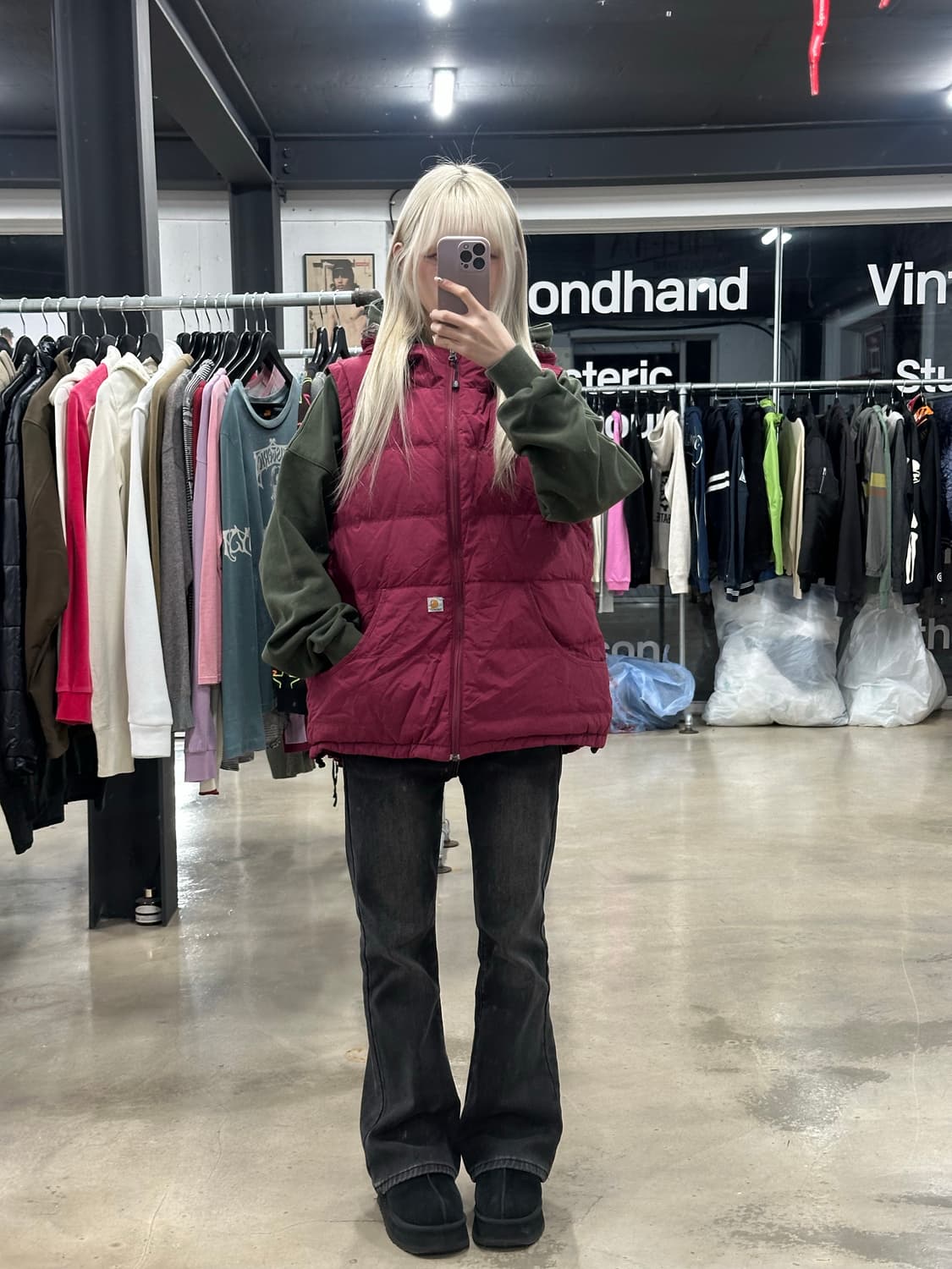 칼하트 오리털 패딩 조끼 상품이미지3