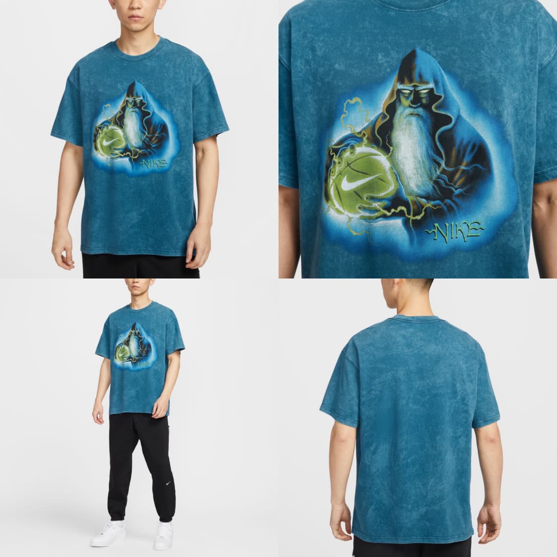 [2XL] 나이키 판타지 워싱 반팔 티셔츠 블루 XXL 상품이미지2