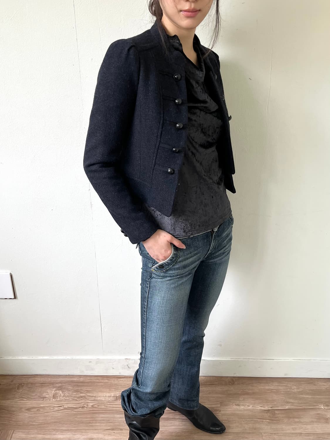 Roem 차콜 나폴레옹 자켓 상품이미지5