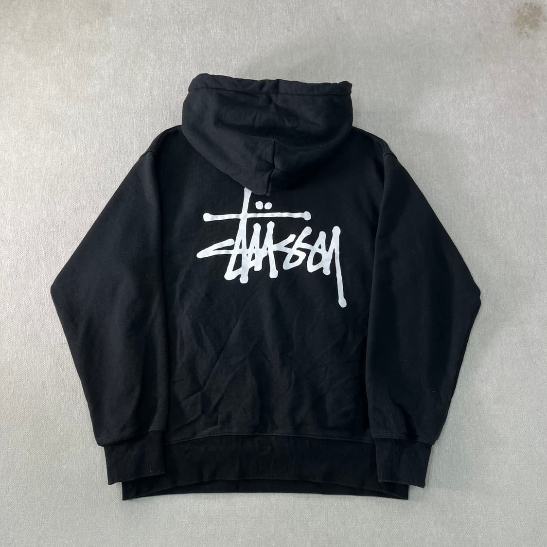 100 스투시 베이직 코튼 빅로고 후드티  상품이미지1