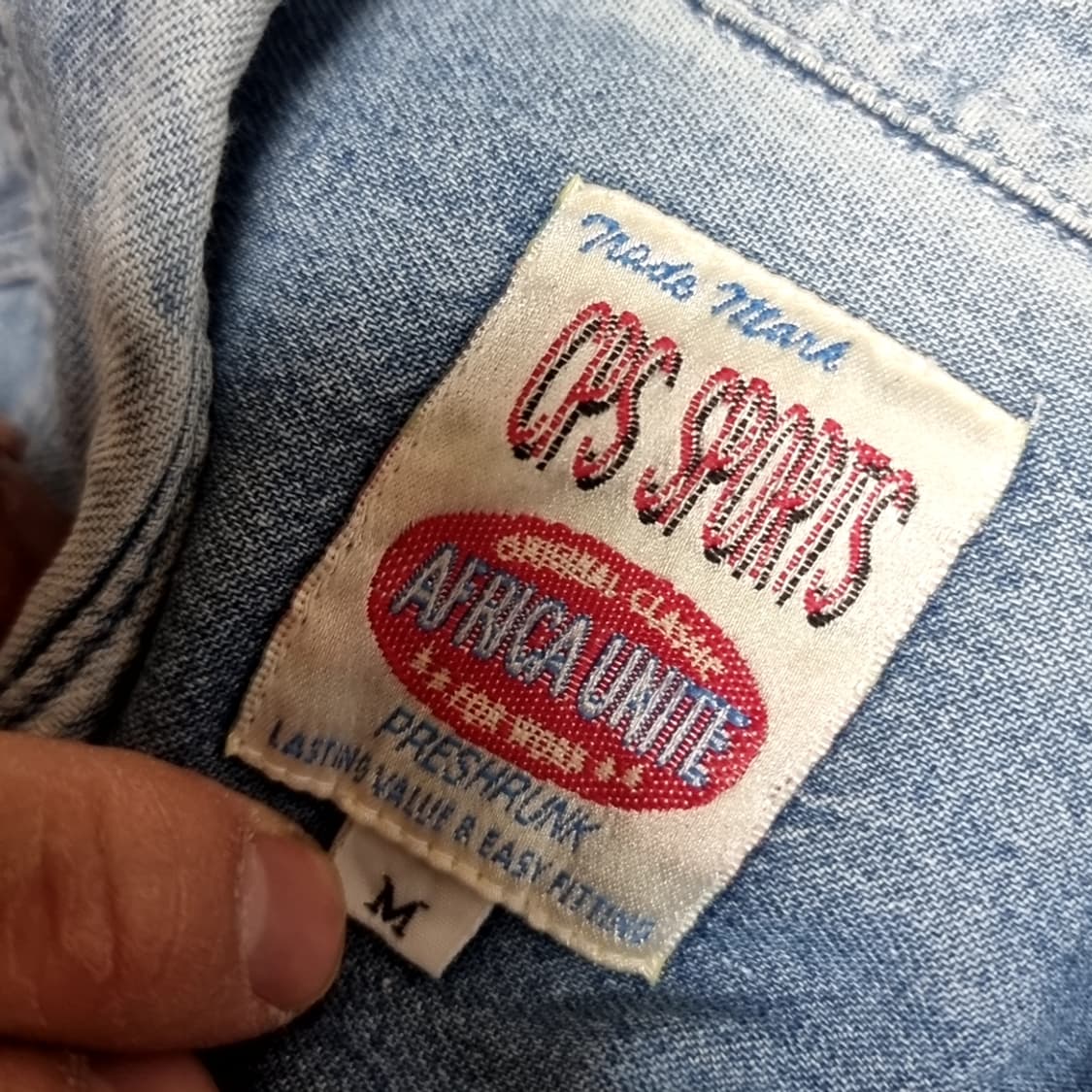 90s DFS SPORTS 데님 셔츠 남방 상품이미지2