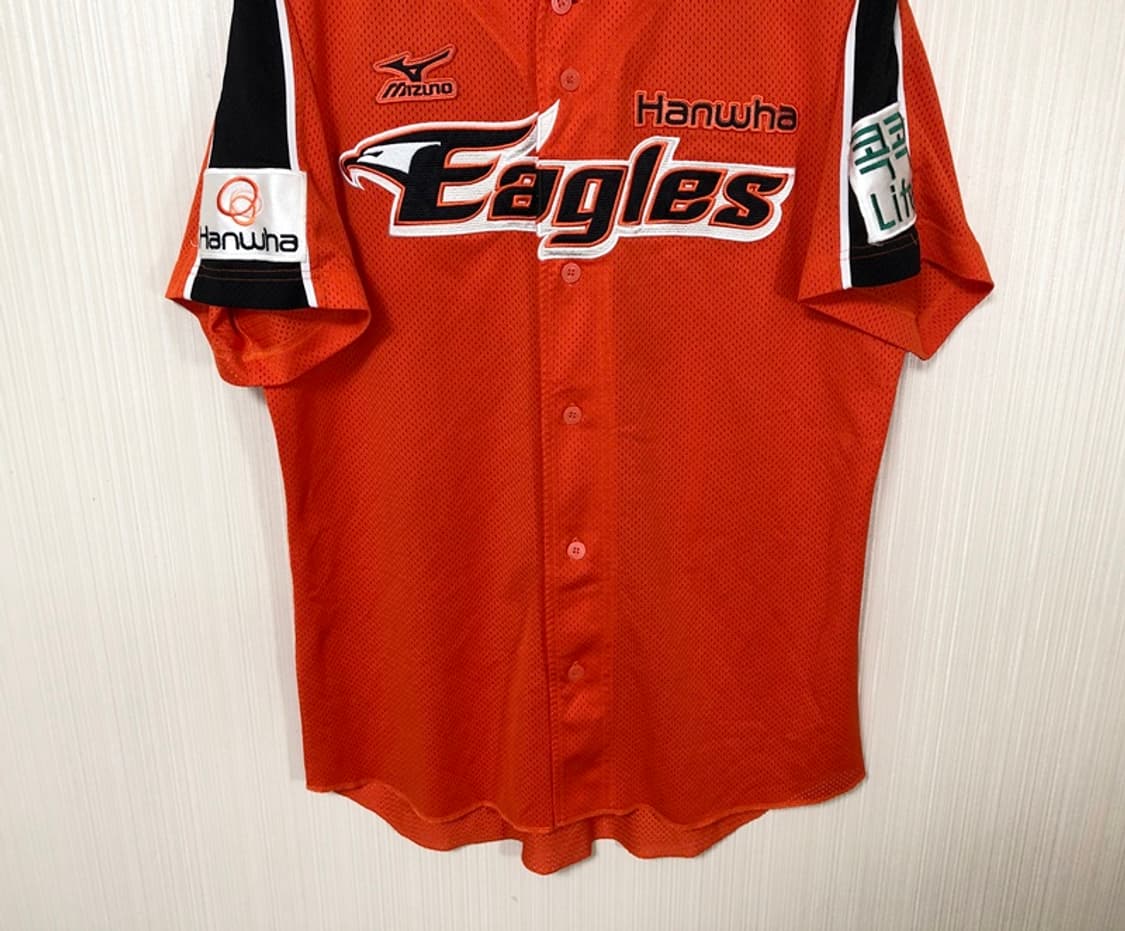 (데미지) KBO 미즈노 한화이글스 선수실착 유니폼/져지 #57 김경태 상품이미지3