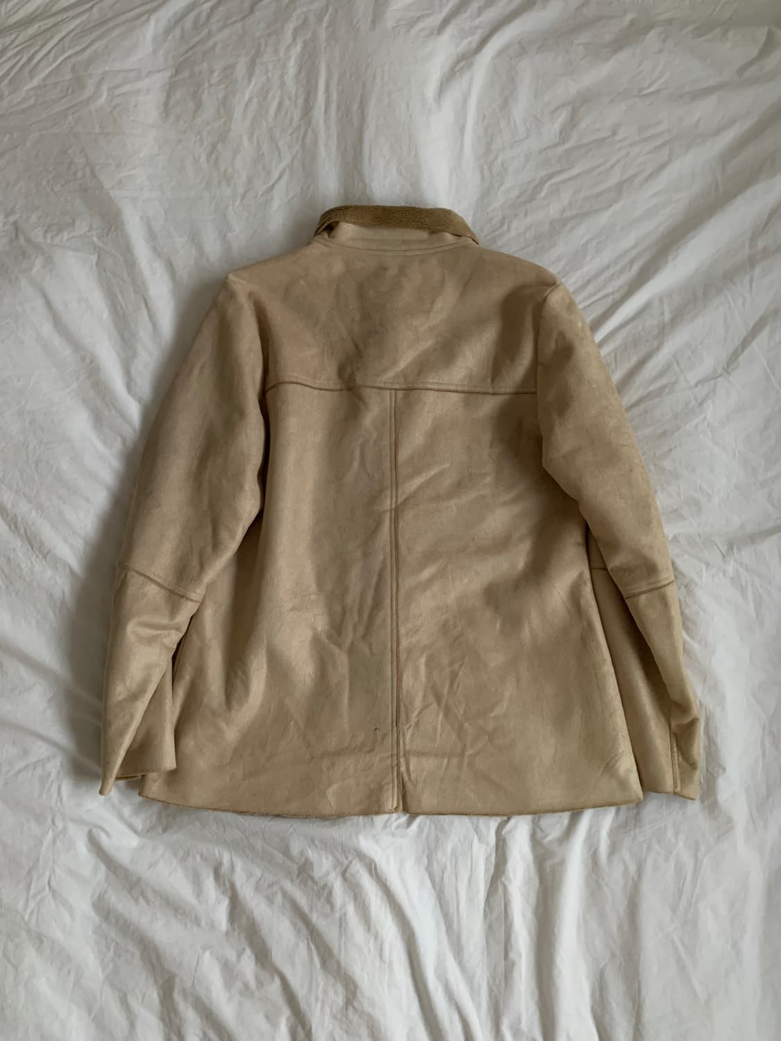 베이지 레더 자켓 상품이미지6