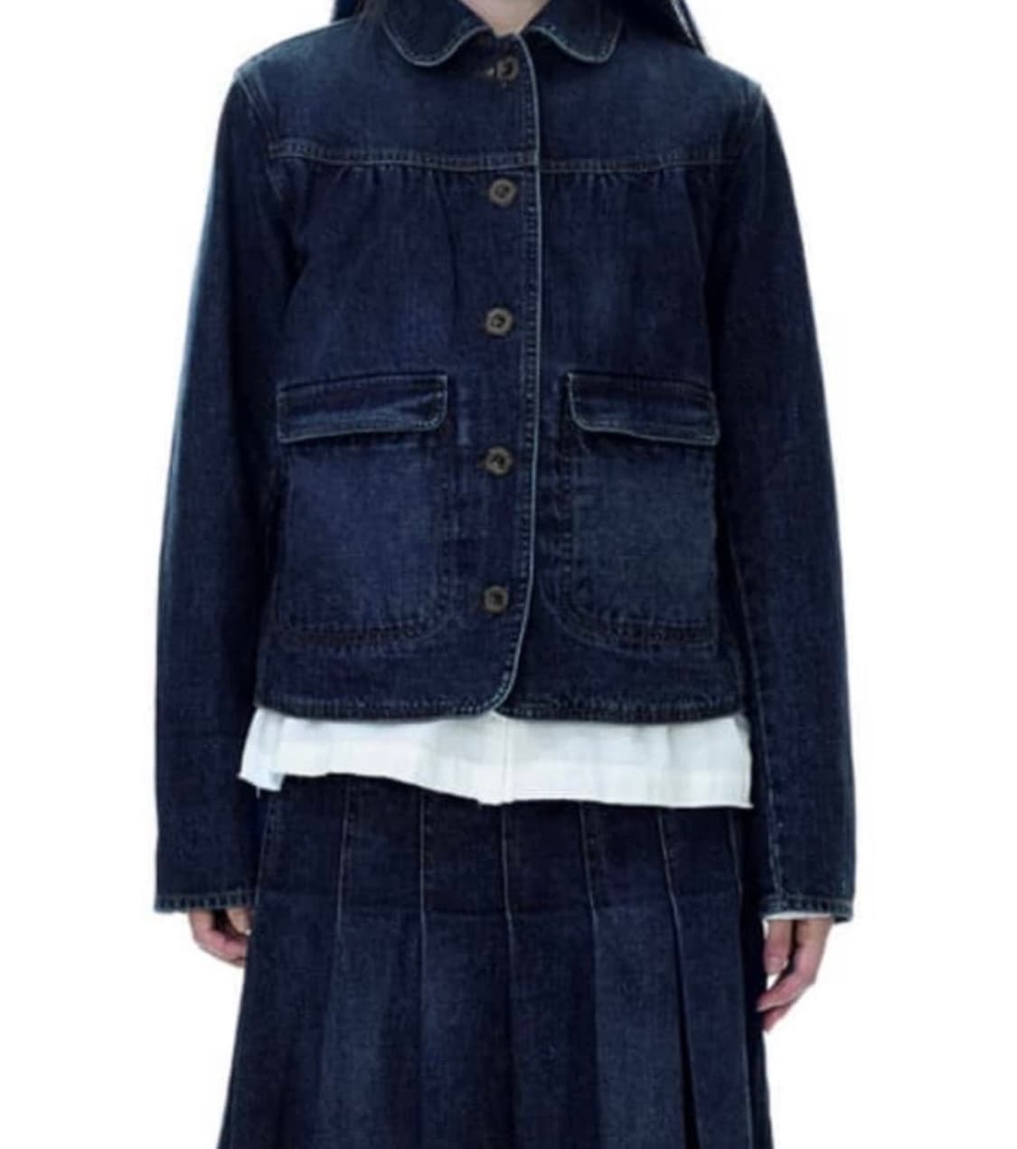 코이세이오 데님 자켓 네이비 상품이미지2