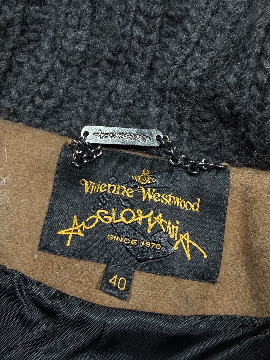 Vivienne Westwood 비비안 웨스트우드 니트 카라 더블코트 상품이미지4