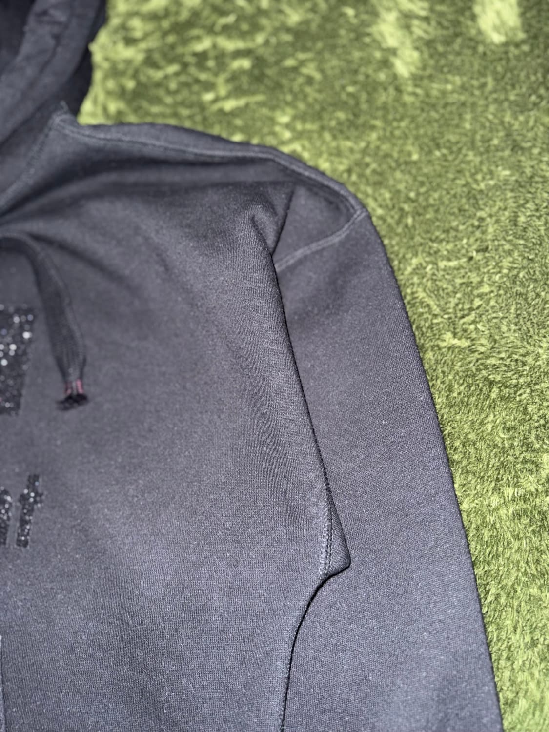 [34] 이자벨마랑 에뚜왈 만셀 글리터 로고 루즈 핏 후디 블랙 상품이미지4