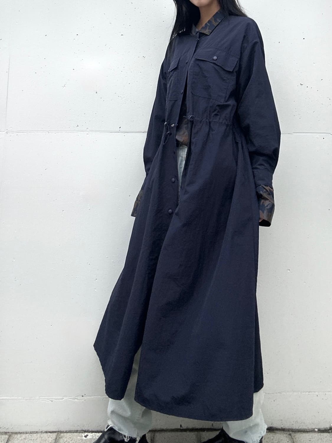 String formal rain jacket / navy 상품이미지1