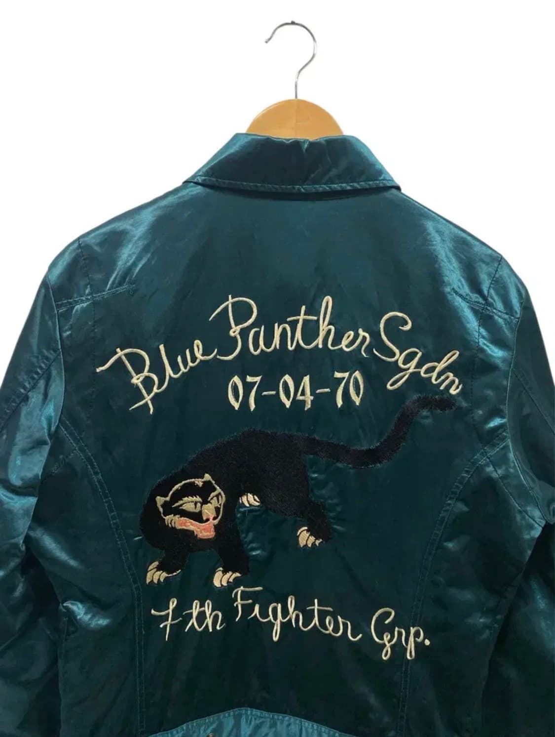 디젤 블루 팬서 새틴 블루종 자켓 L 상품이미지2