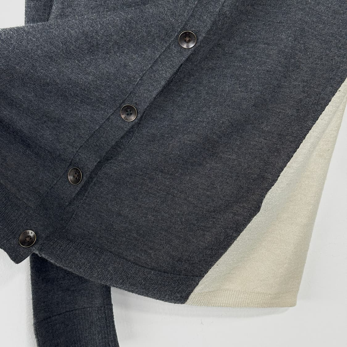 랙앤본 울 캐시미어 컬러블록 니트 가디건 상품이미지4