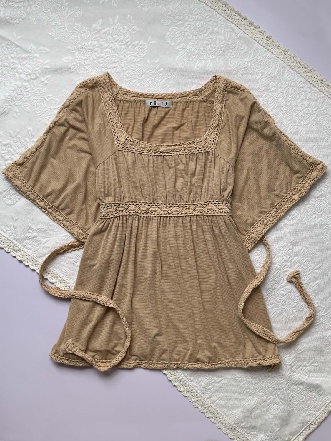 Square-neck Cotton Blouse 0290 상품이미지5