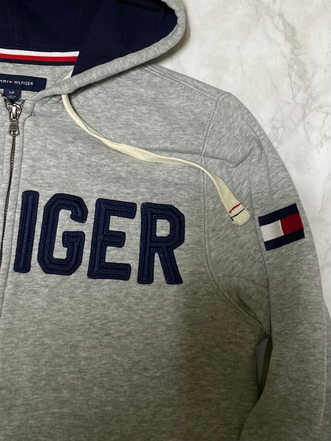 타미힐피거 기모 후드집업 90 ~ 95 남녀공용 상품이미지3
