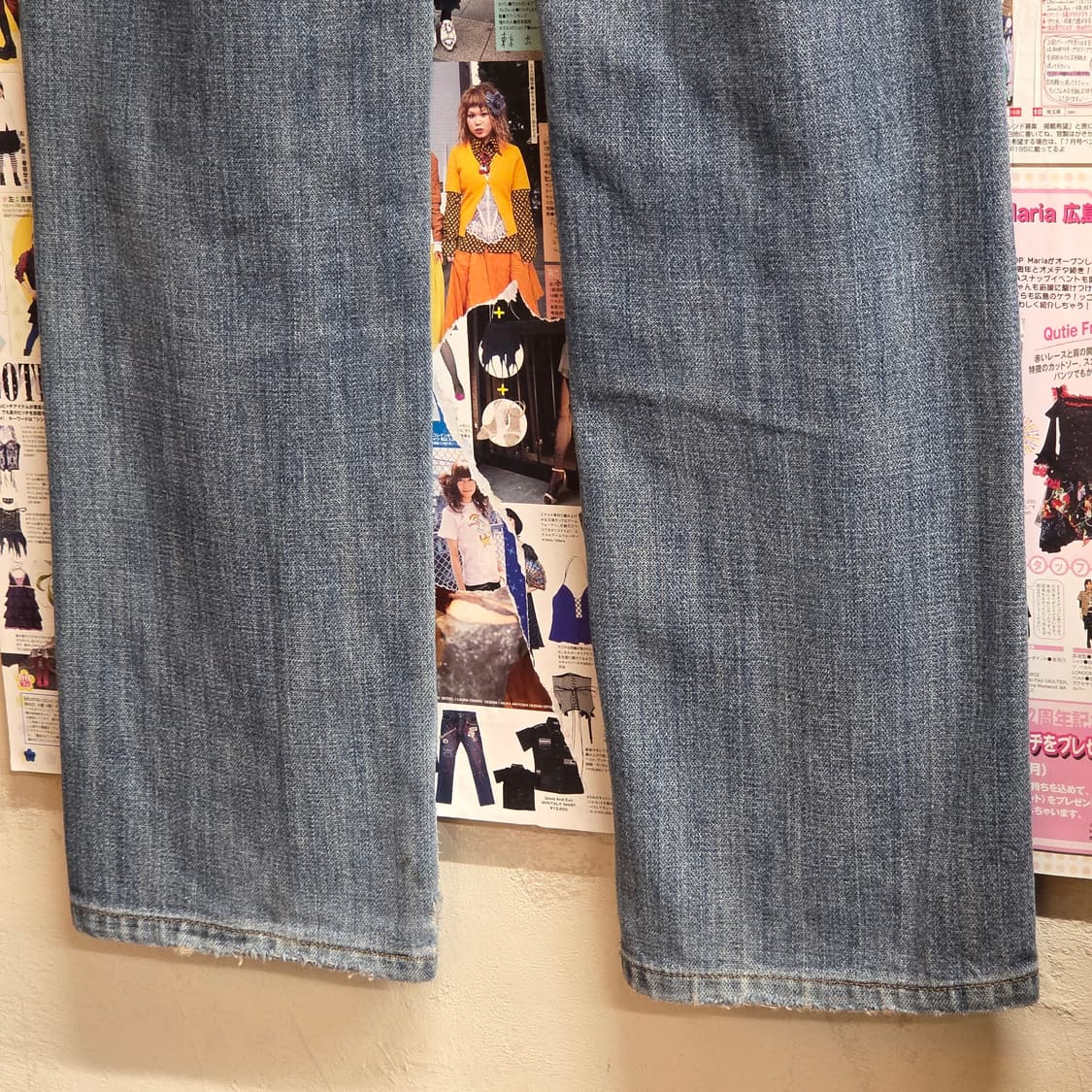 JPN 랭글러 연청 스트레이트 팬츠 . 상품이미지4