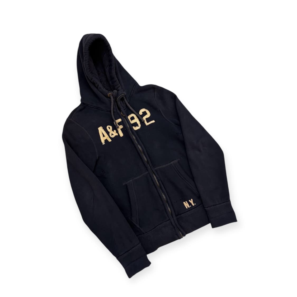 아베크롬비 AF92 디스트레스드 후드집업 네이비 상품이미지1