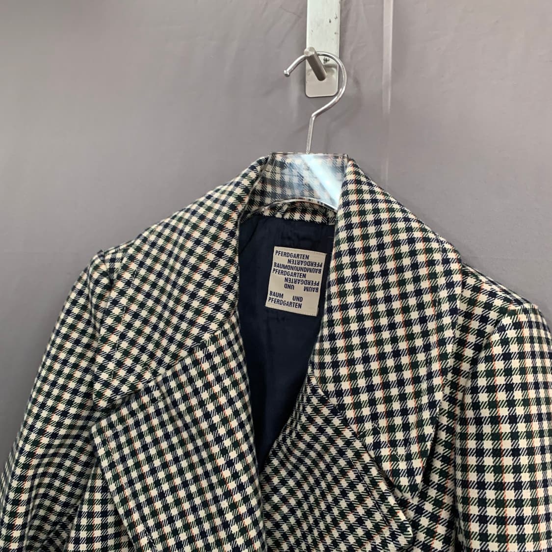 36 바움 운드 페르드가르텐 더블 브레스티드 체크 자켓 상품이미지5
