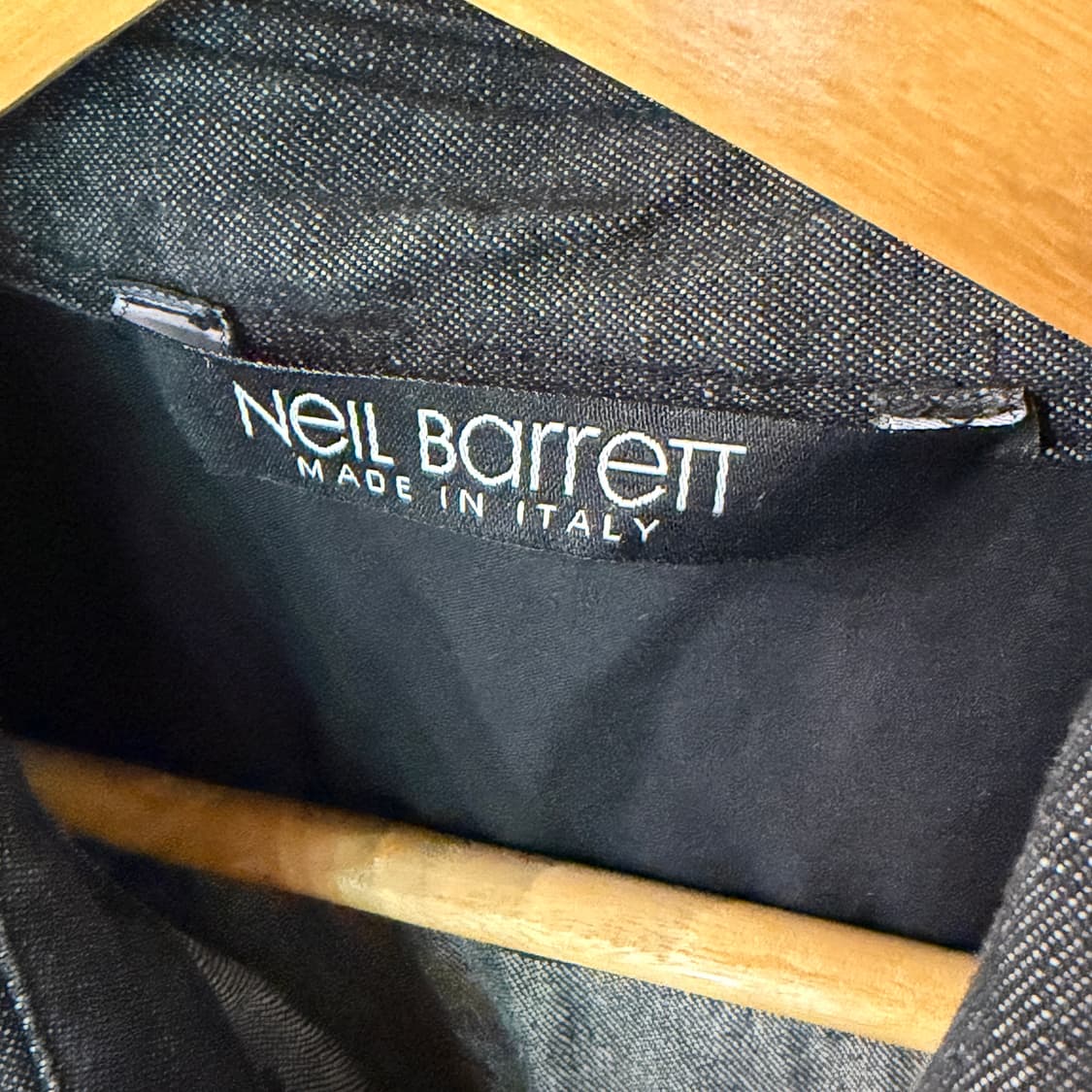 [M] 닐바렛 컬러블록 데님셔츠 상품이미지7