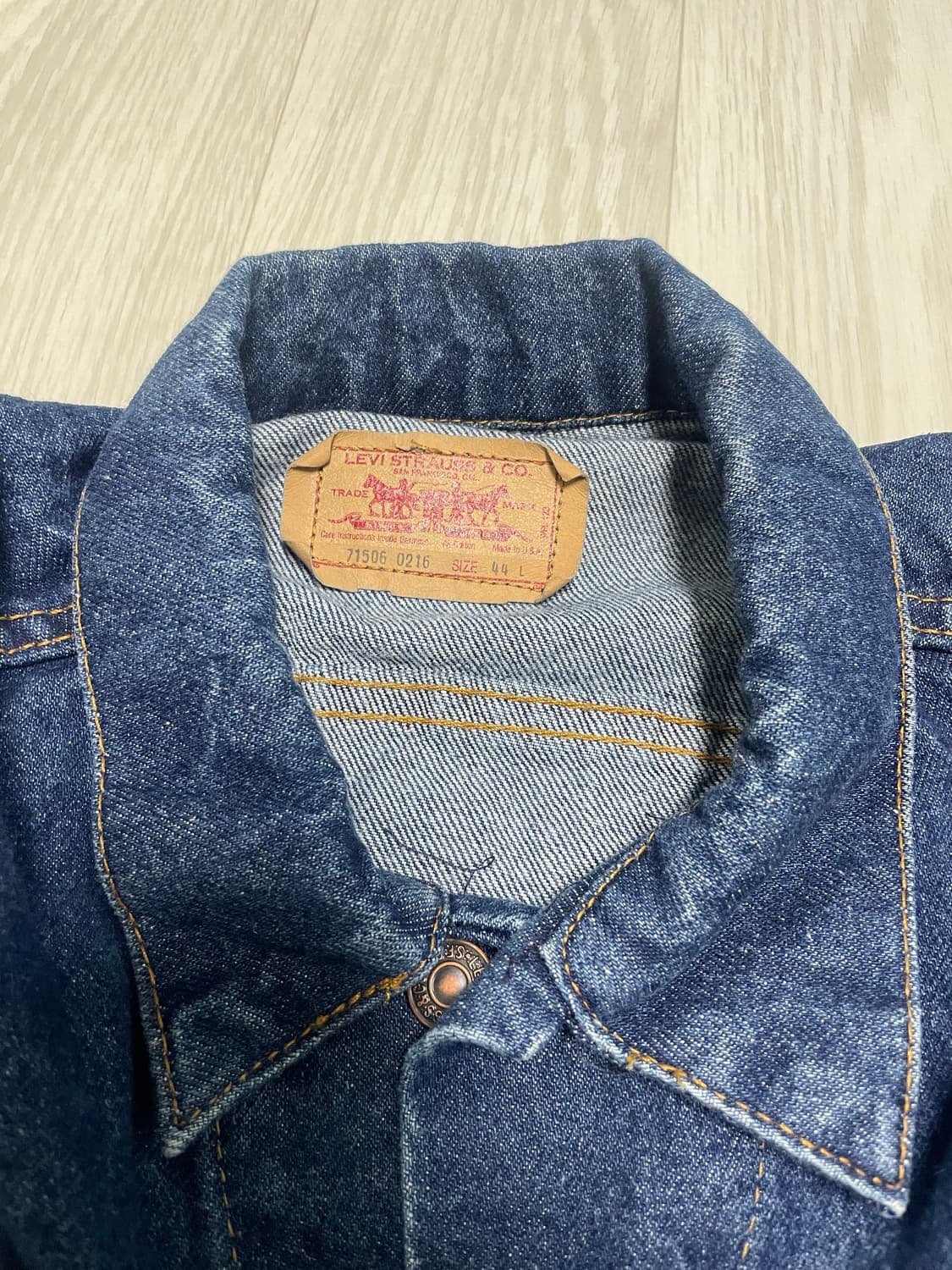 levis 80s 빈티지usa 트러커 71506-0216 44L 리바이스 상품이미지6