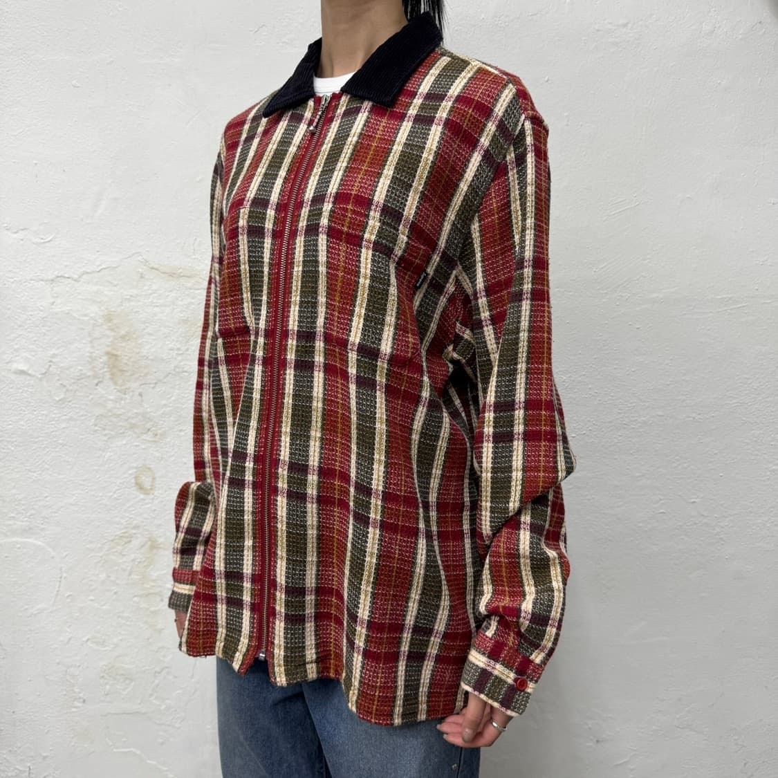 슈프림(SUPREME) 18fw 플레이드 써멀 집업 셔츠 자켓 상품이미지1