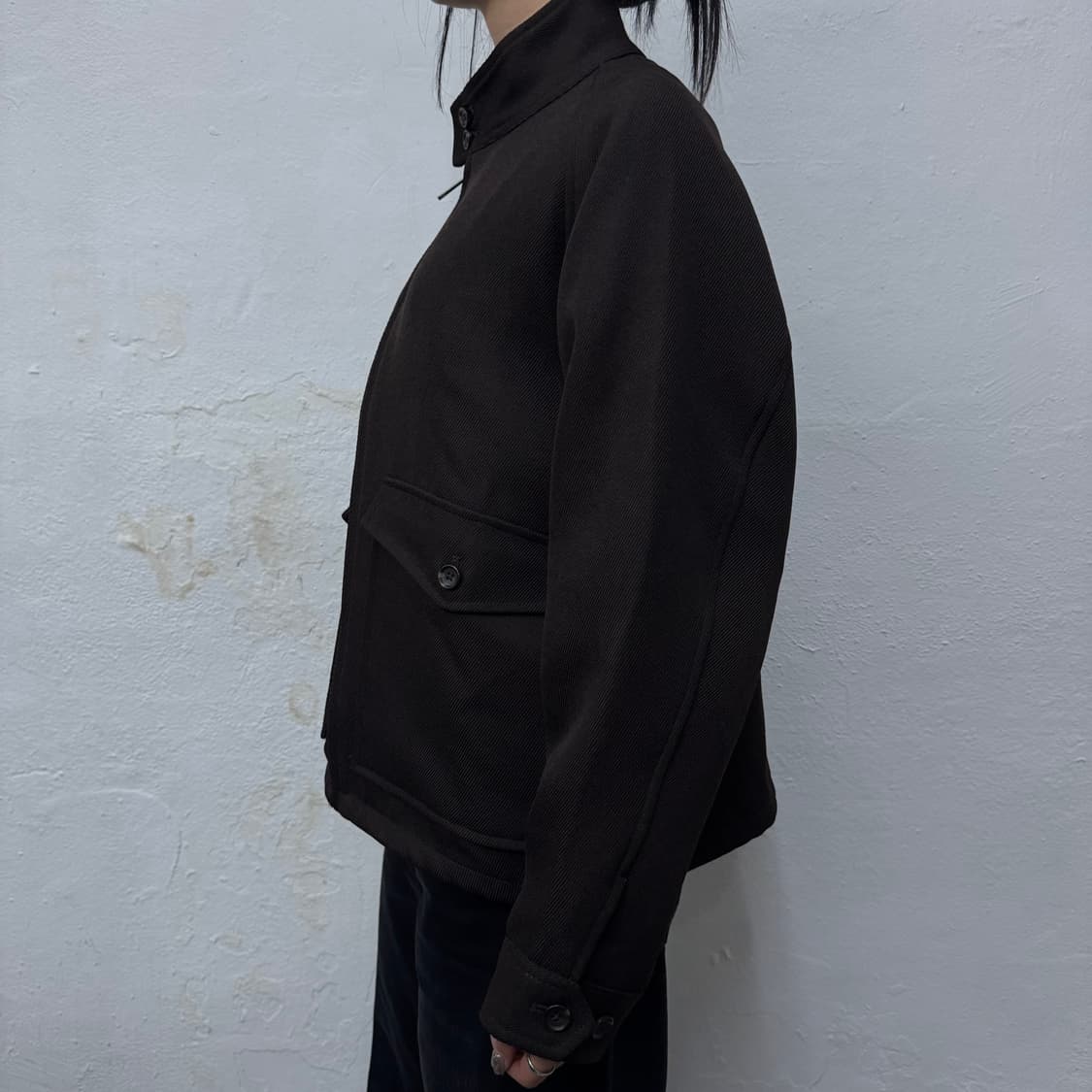 프릭스스토어(Freak's store) 다크브라운 헤링턴 블루종 자켓 상품이미지2