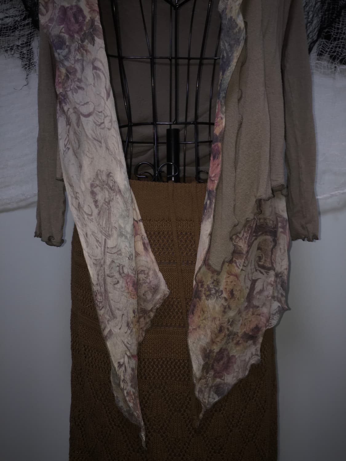 OTTIMO BRACCIO drapped flower knit boler 상품이미지2