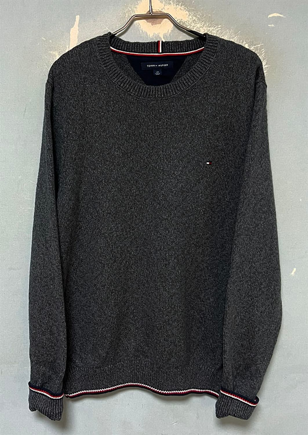 타미힐피거 남자 니트티셔츠 캐주얼 겨울 기본 L 100 상품이미지1