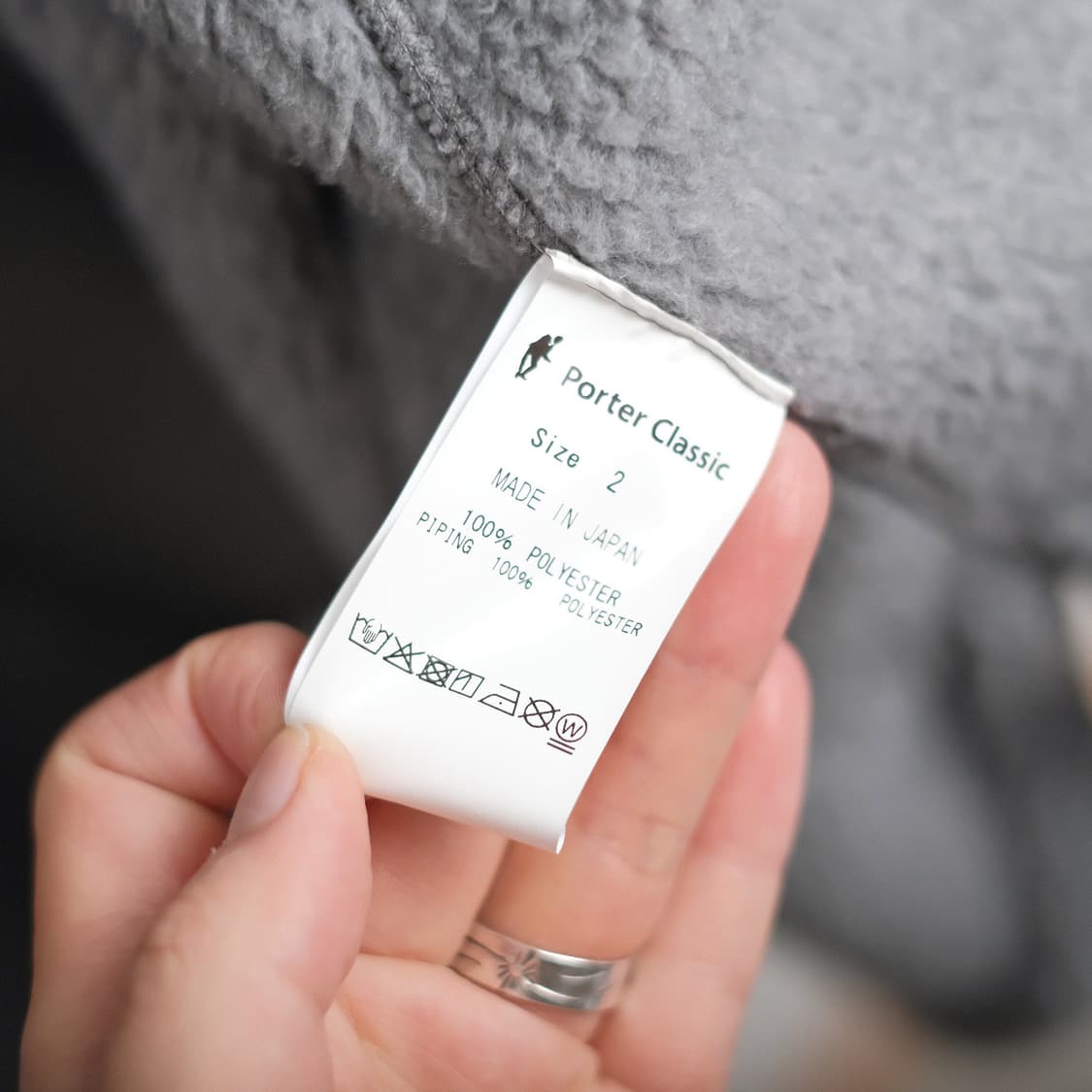 포터클래식 2(M사이즈) 플리스 집업 셔츠 자켓 그레이 상품이미지10