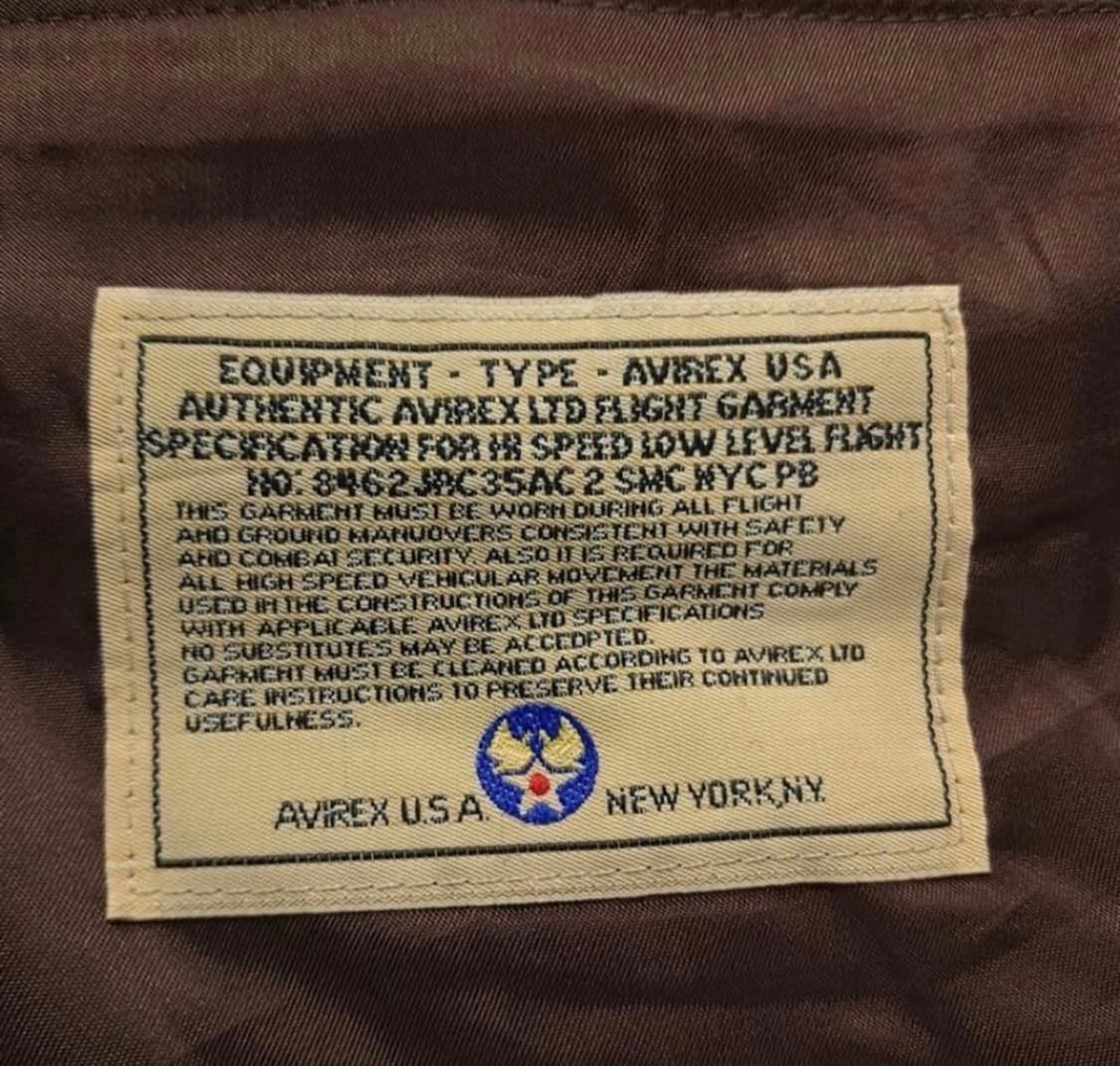 아비렉스 A-2 자켓 XL 사이즈 상품이미지3