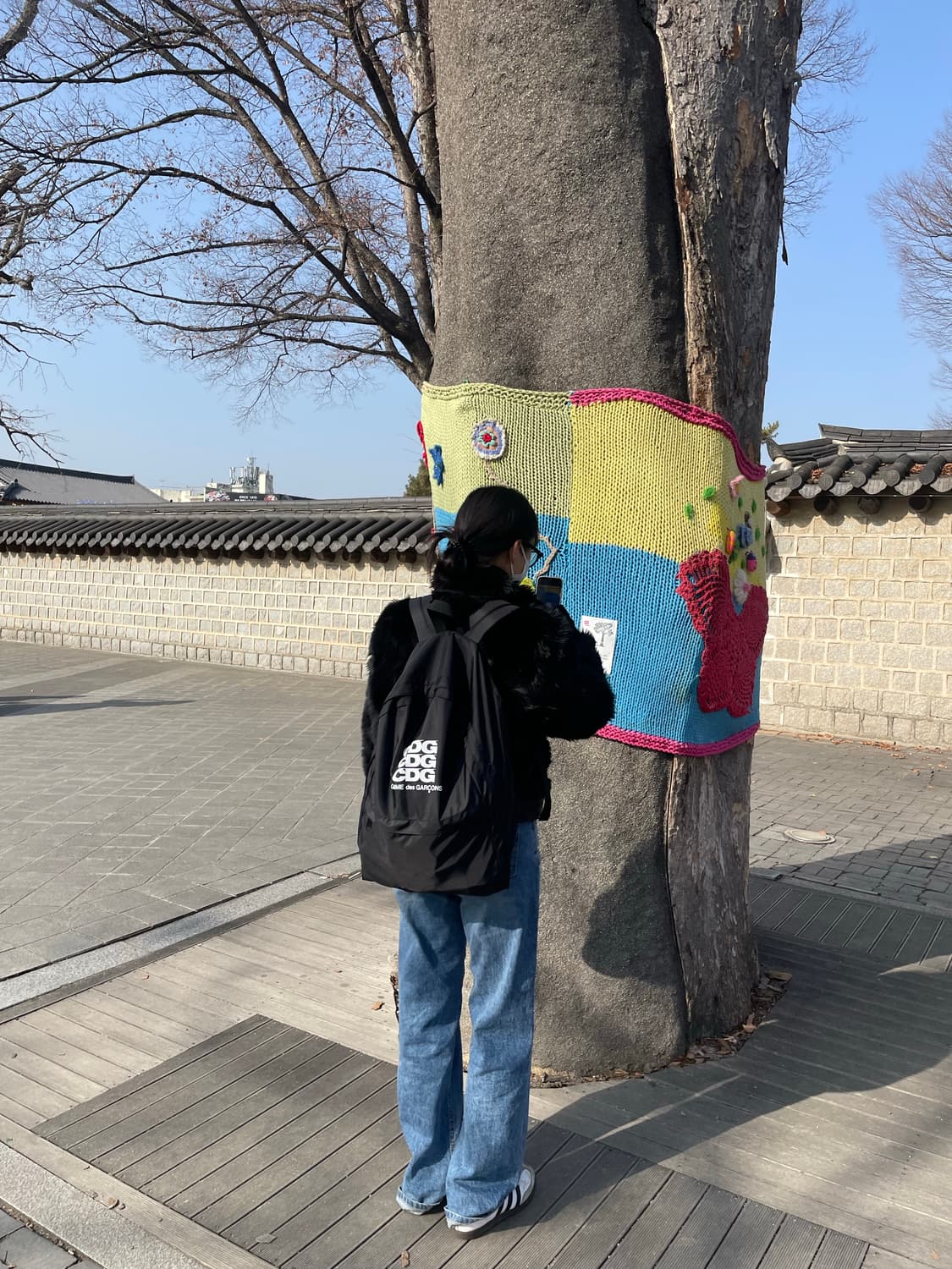 보헤미안서울 하이넥 퍼 자켓 블랙 상품이미지4