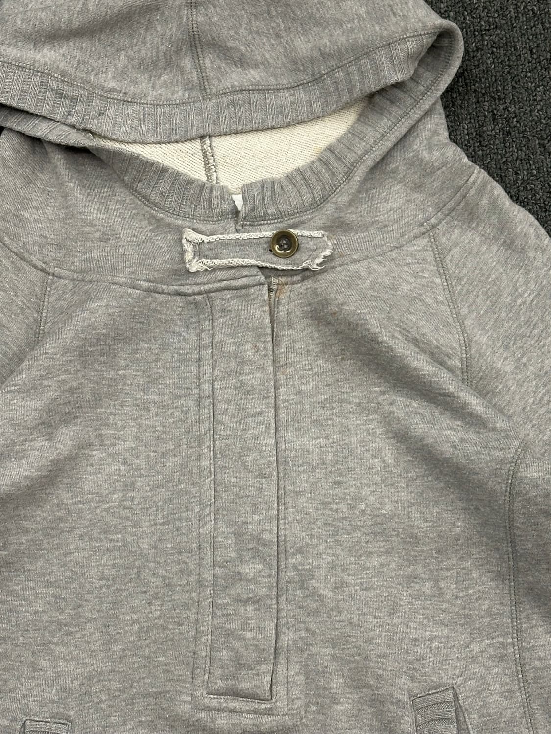 L)Japanese vintage 여성 y2k 그레이 후드집업 상품이미지3