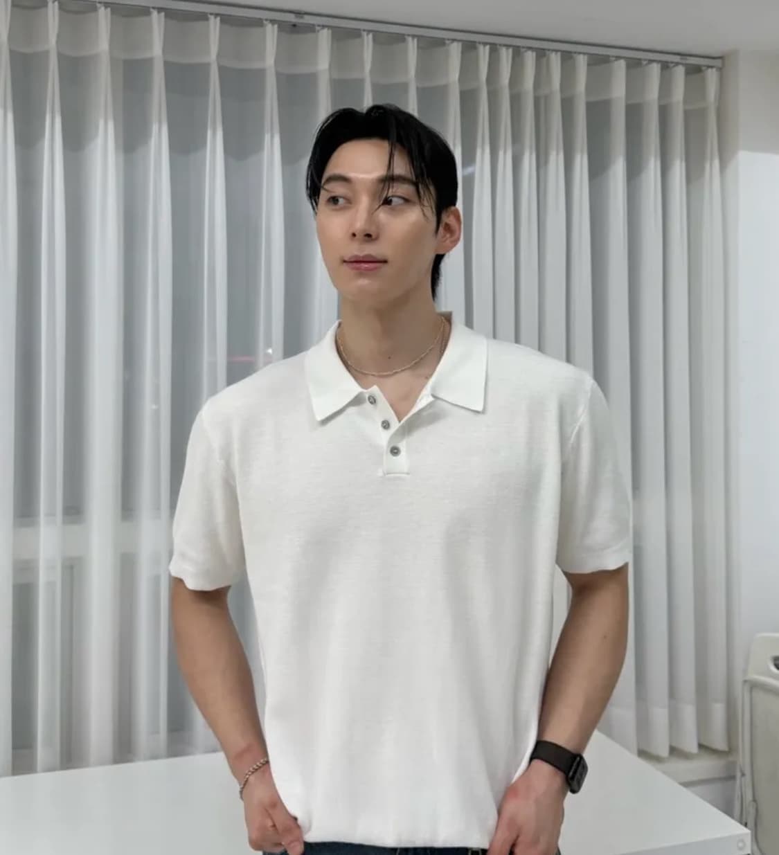[새제품] 엘무드 옴므 코튼 PK 하프 니트 정리합니다!! 상품이미지4