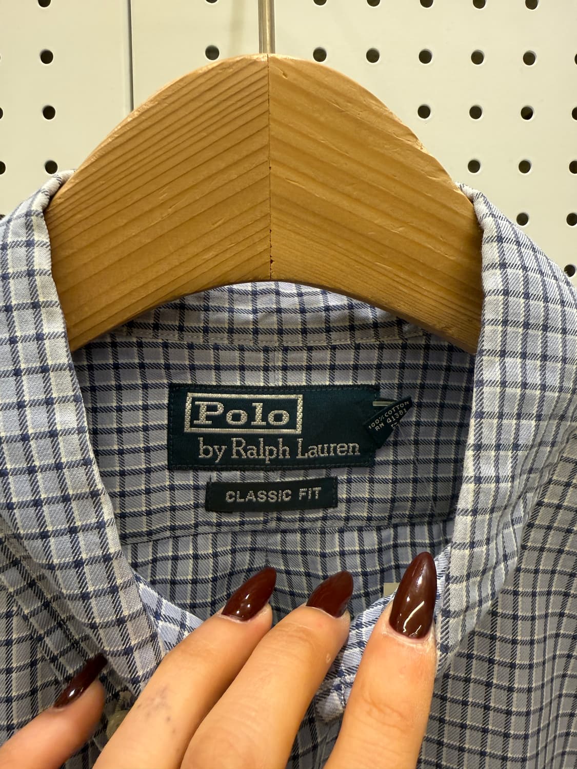 폴로 랄프로렌 핑크 포니 체크 버튼다운 셔츠 U1134 상품이미지5