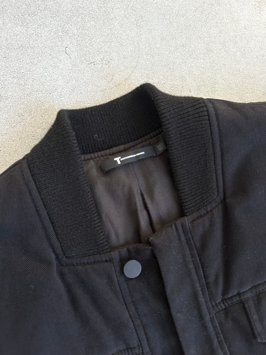 알렉산더왕 블랙 오버핏 렘스킨 레더 봄버 상품이미지5