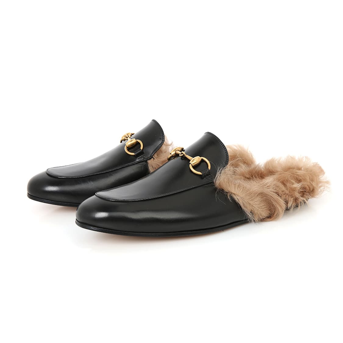 구찌 프린스타운 홀스빗 FUR 퍼뮬 블랙 블로퍼 397647 상품이미지3