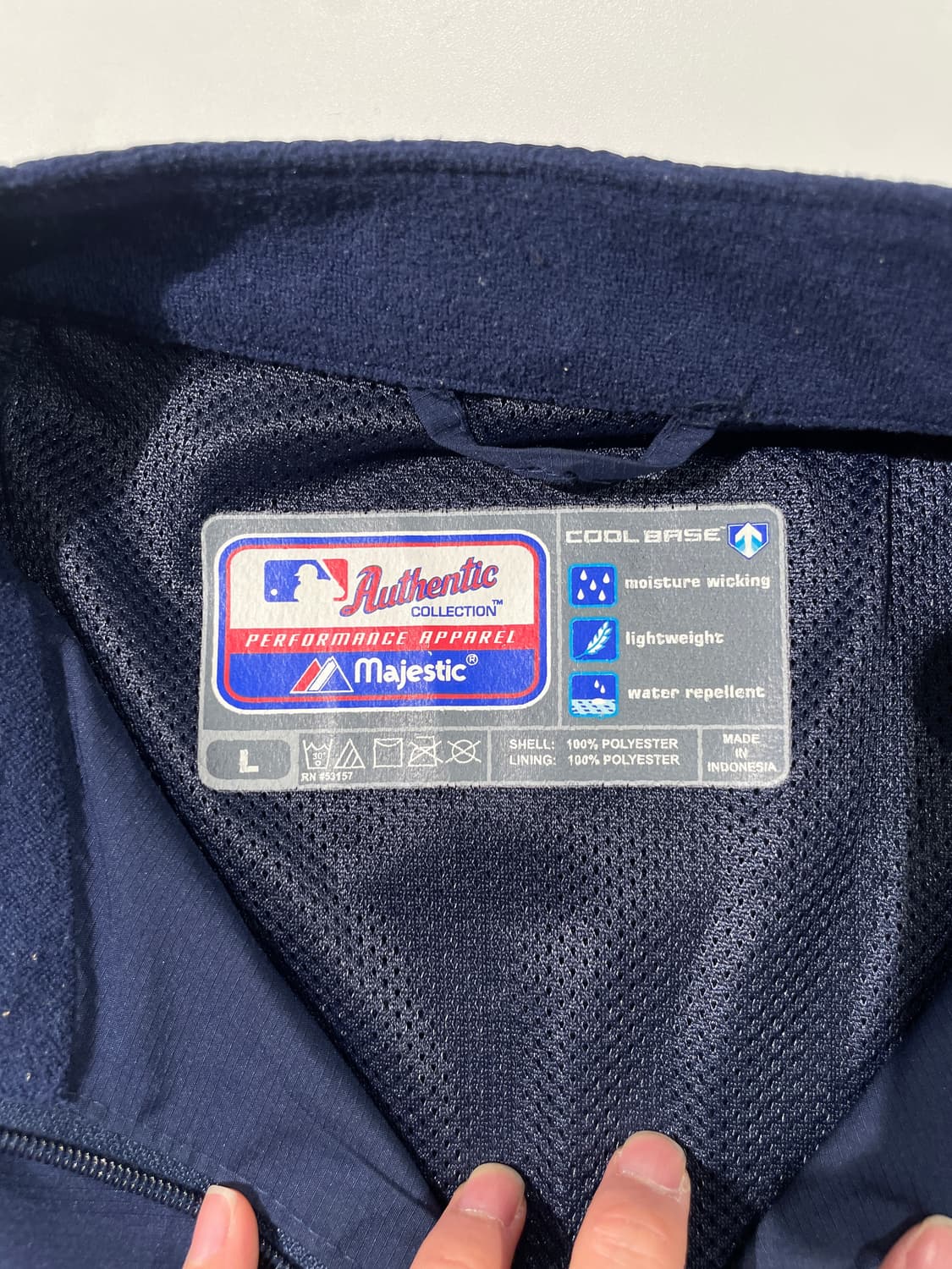 마제스틱 애슬레틱 네이비 샌디에고 파드리스 쿼터집 웜업 상품이미지7