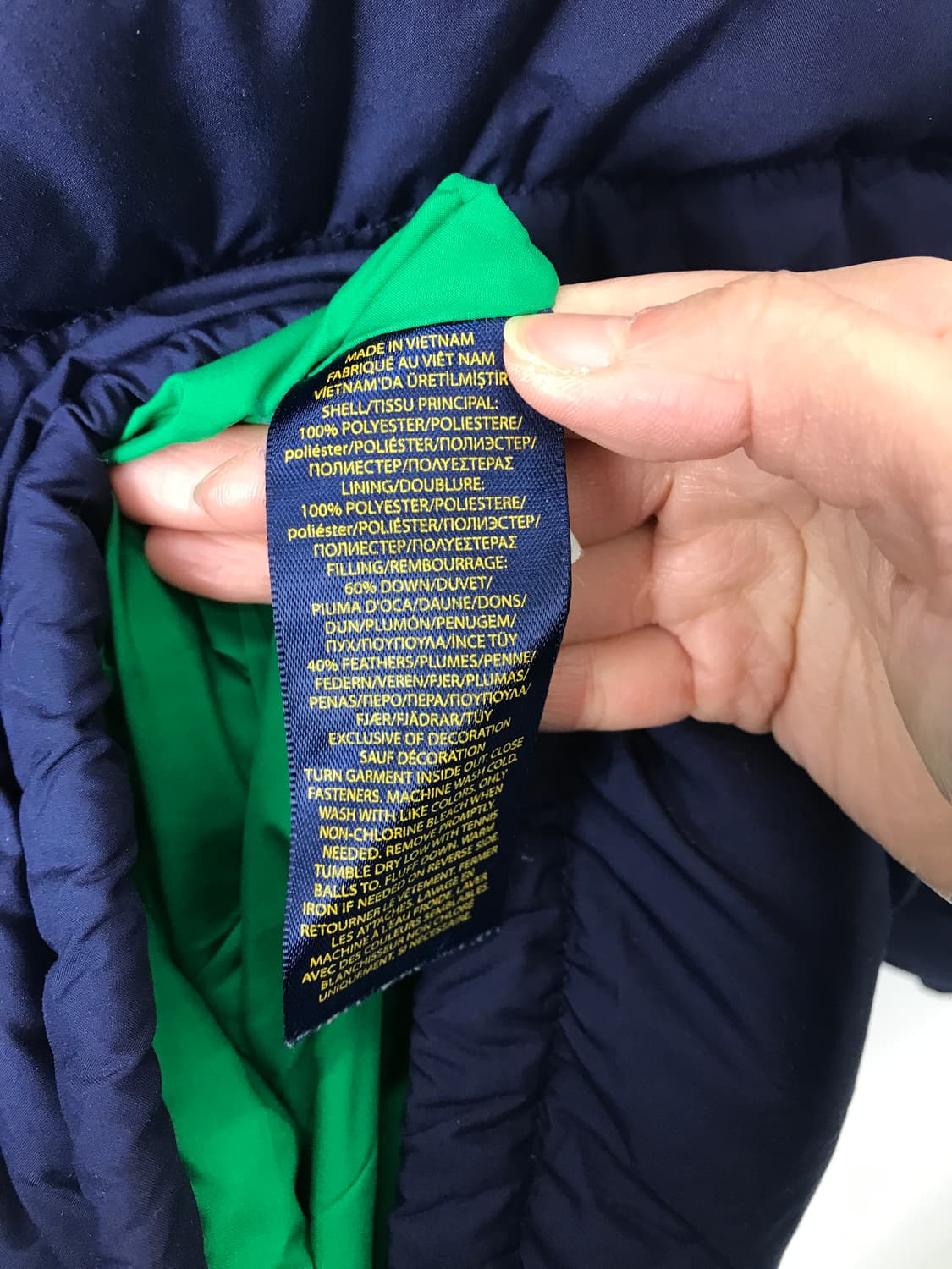 Polo Ralph Lauren Navy Puffer Jacket 상품이미지7