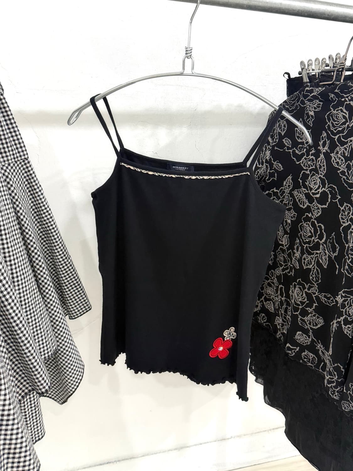 Nova Check Trim Flower Detail Sleeveless 상품이미지1