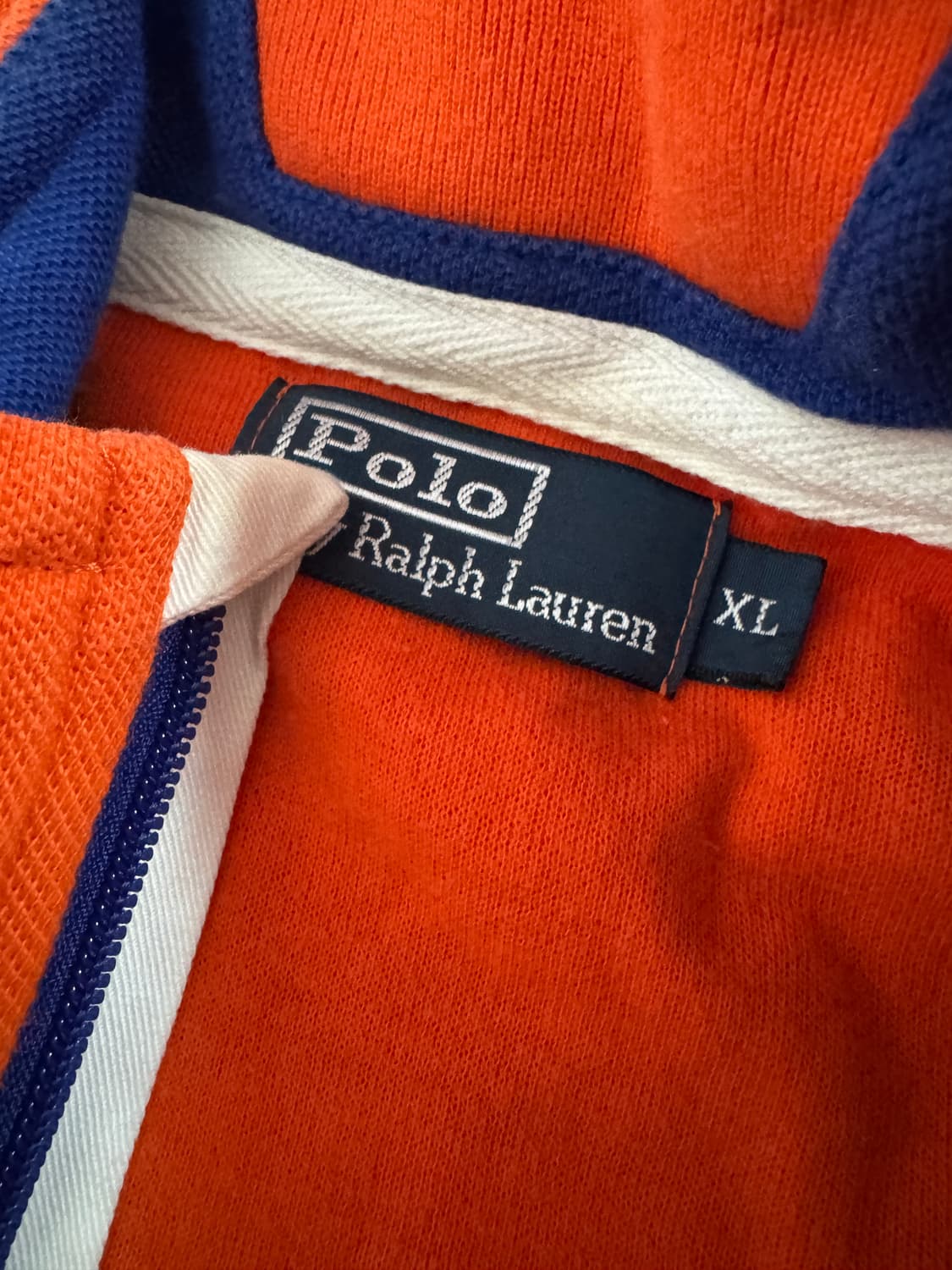 희귀!! 폴로 랄프로렌 레이싱 오렌지 집업 XL 상품이미지3