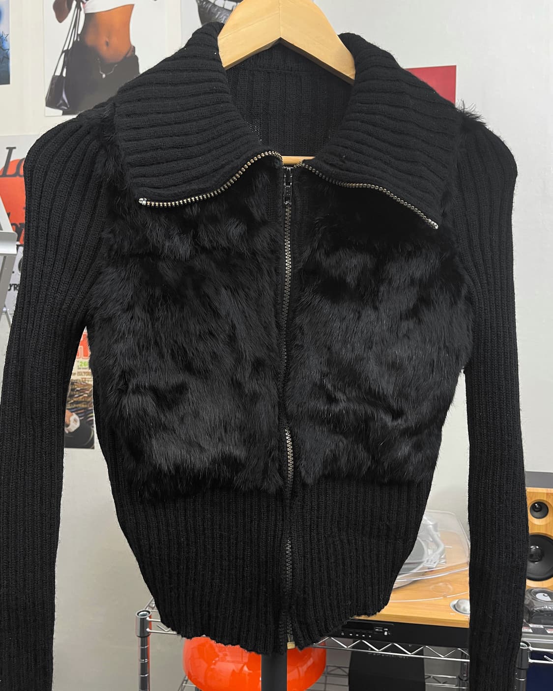 올드 빈티지 퍼 후드 다운 패딩 상품이미지6