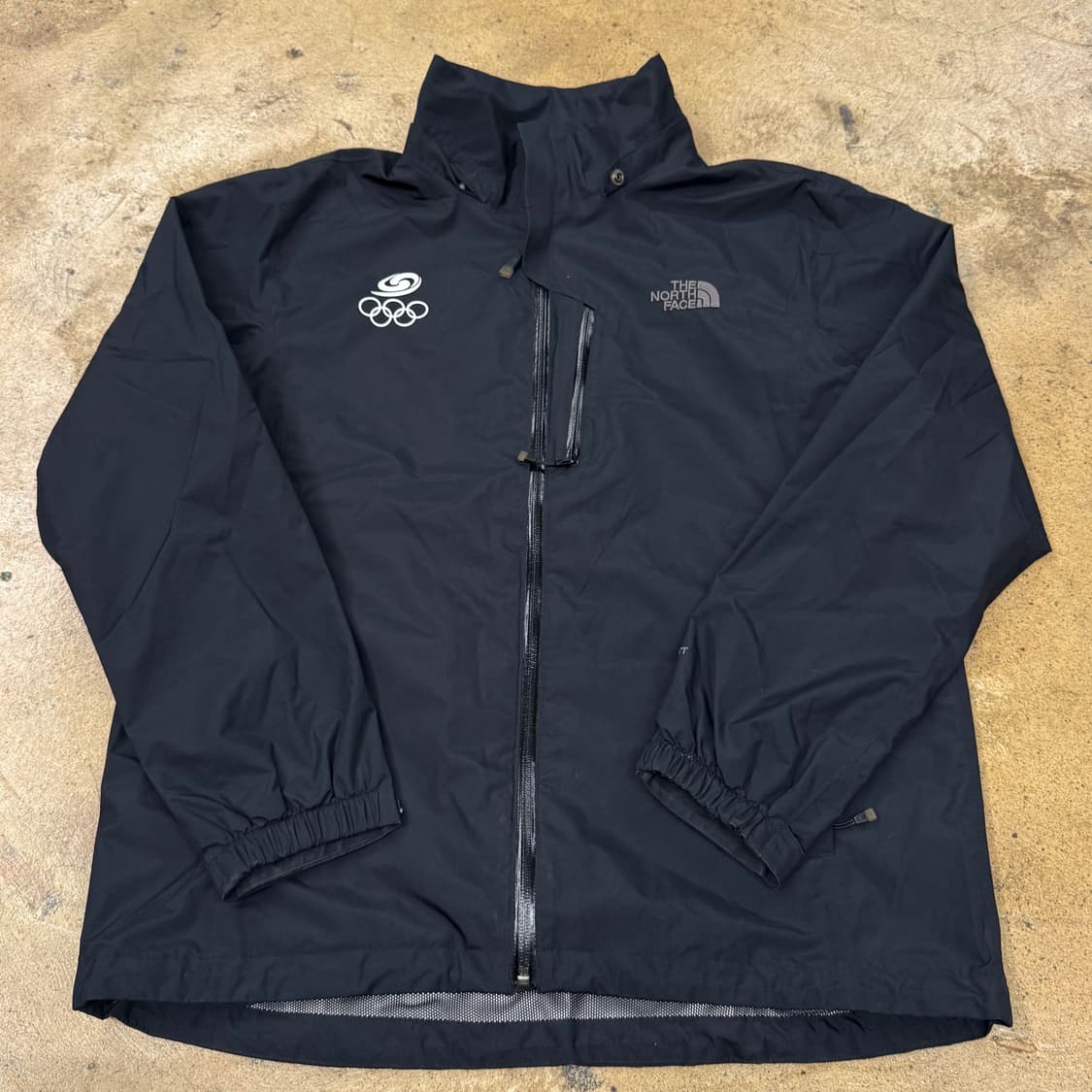 [정품/L] 노스페이스 블랙 바람막이 자켓 올림픽 로고 b18 상품이미지2
