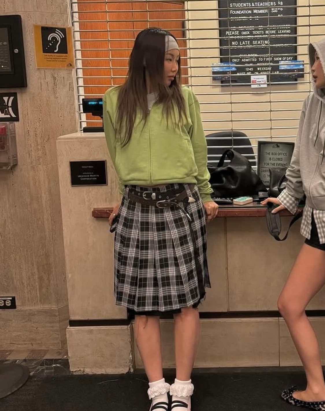 마지셔우드 타탄 체크 스커트🖤🍋‍🟩MARGESHERWOOD🍋‍🟩 상품이미지2