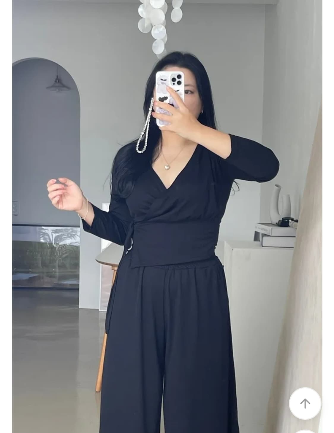 (새옷) 블랙 랩티셔츠 상품이미지1