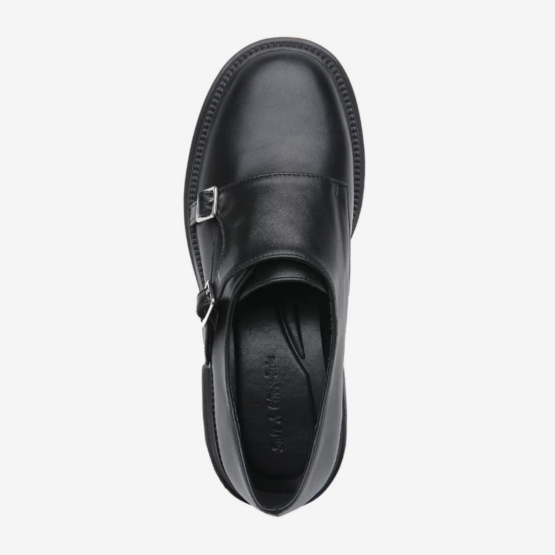 솔트앤초콜릿 라운드 토 더블 몽크 스트랩 슈즈 상품이미지5