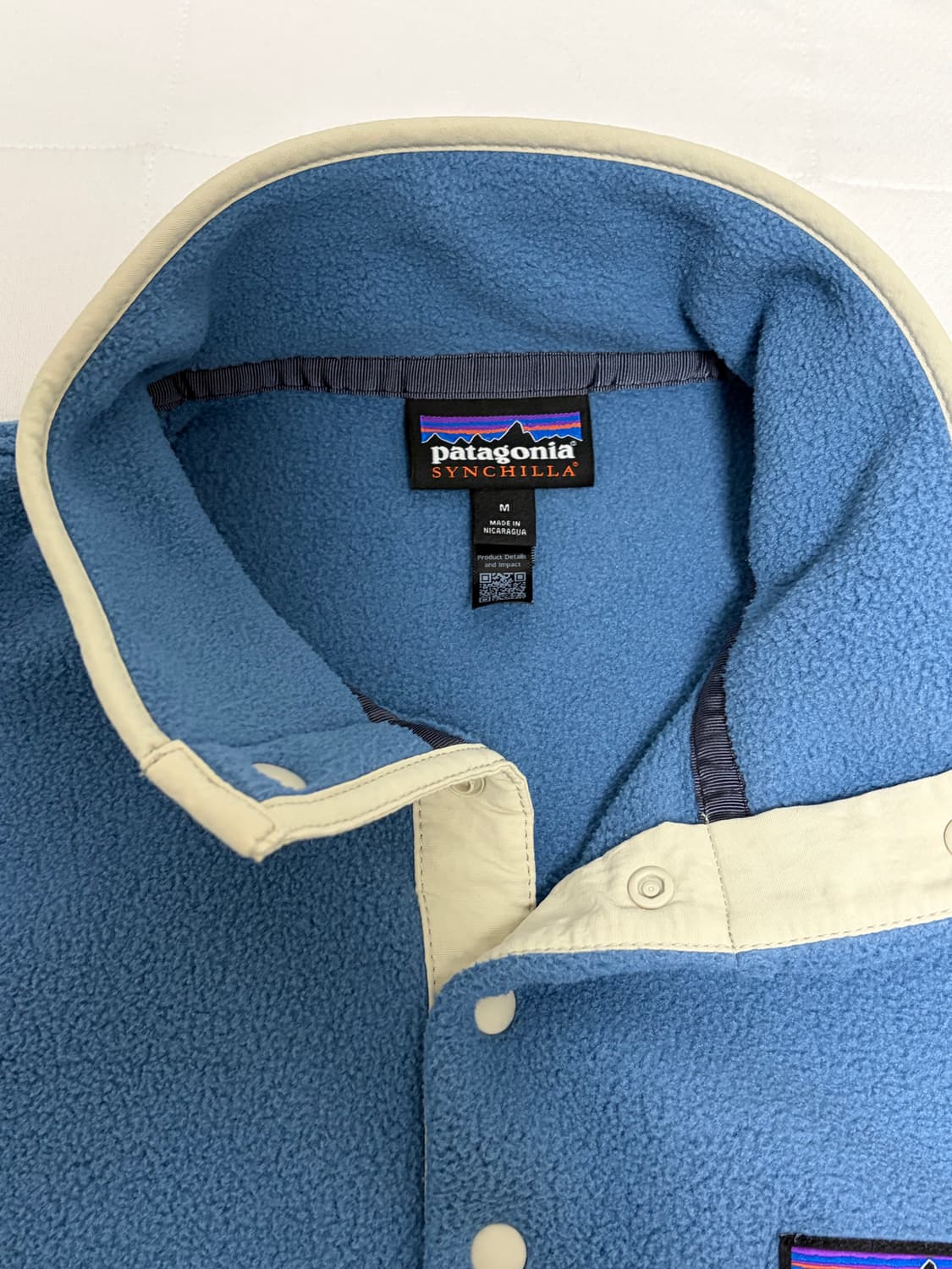 파타고니아 신칠라 스틸블루 M 판매합니다 상품이미지4
